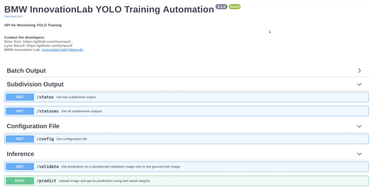 BMW-YOLOv4-Training-Automation