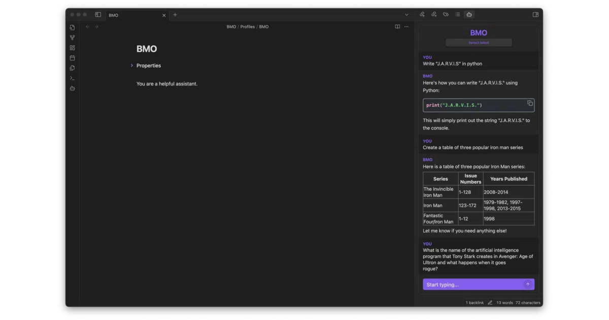 obsidian-bmo-chatbot