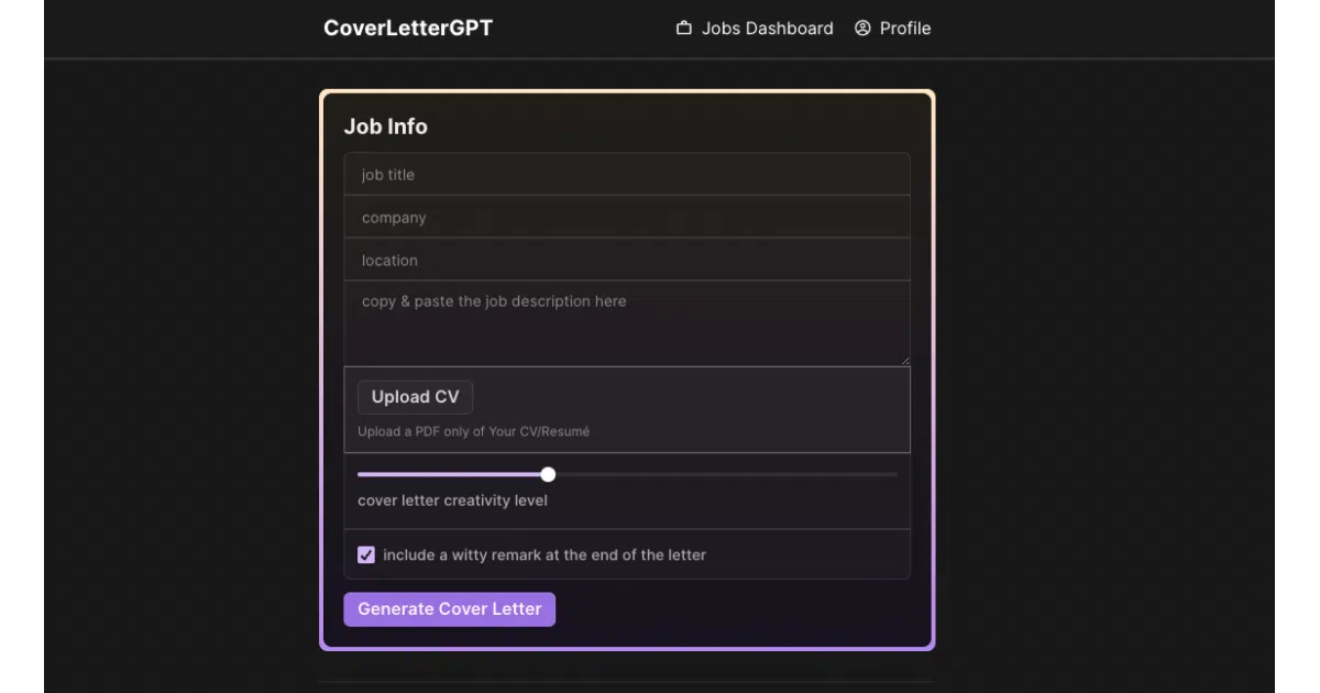 coverlettergpt