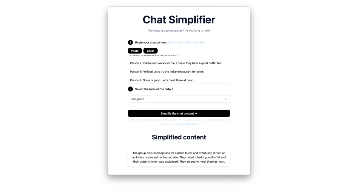 chat-simplifier