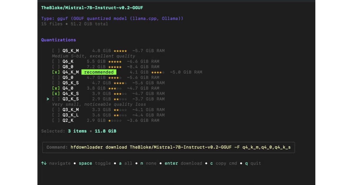 HuggingFaceModelDownloader